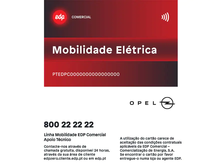 Oferta de cartão de carregamento EDP com 150 kWh, que lhe permitem fazer até 1.000 km*